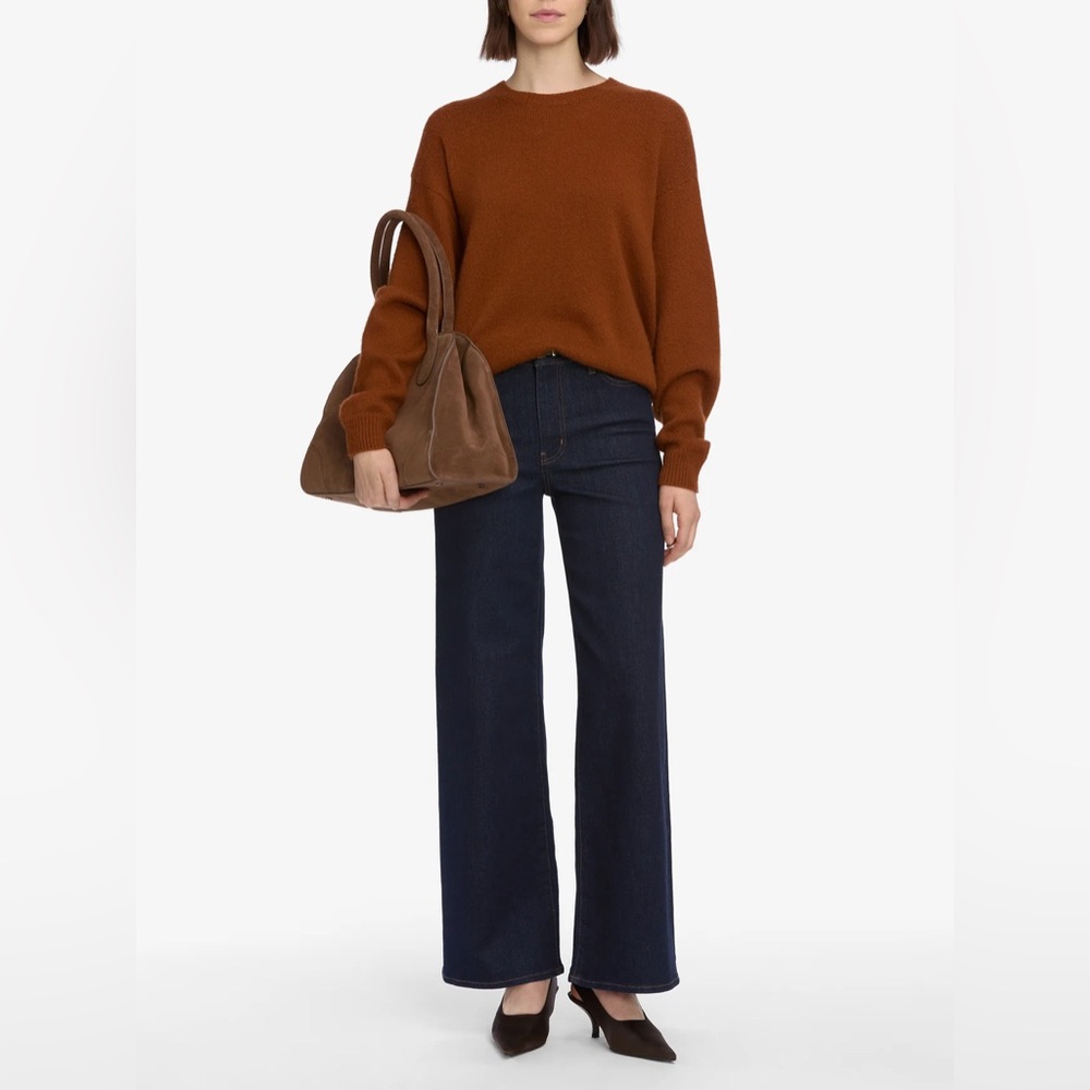 FRAME Le Slim Palazzo Rinse Wash High Rise Wide Leg Size 29 NWT